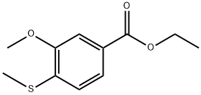 Ethyl 3-methoxy-4-(methylthio)benzoate Structural
