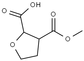 3-(Methoxycarbonyl)oxolane-2-carboxylic acid Structural
