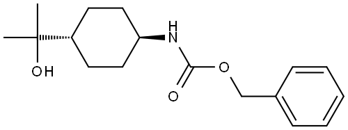 benzyl ((1r,4r)-4-(2-hydroxypropan-2-yl)cyclohexyl)carbamate Structural