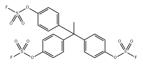 S,S',S''-(ethylidynetri-4,1-phenylene) ester Fluorosulfuric acid Structural