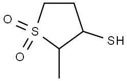 3-Mercapto-2-methyltetrahydrothiophene 1,1-dioxide Structural