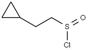 2-Cyclopropylethane-1-sulfinyl chloride Structural