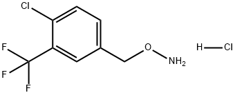 Hydroxylamine, O-[[4-chloro-3-(trifluoromethyl)phenyl]methyl]-, hydrochloride (1:1) Structural