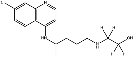 Hydroxychloroquine Sulfate EP Impurity C-d4 (Desethyl Hydroxy Chloroquine-d4) Structural