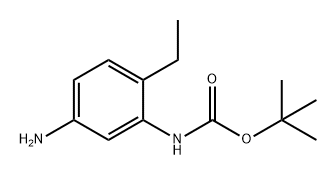 tert-butyl N-(5-amino-2-ethylphenyl)carbamate Structural