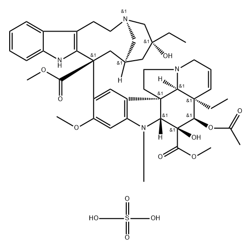 Vinrosidine sulfate Structural