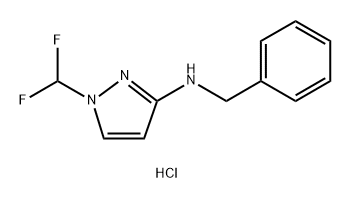 N-benzyl-1-(difluoromethyl)-1H-pyrazol-3-amine Structural
