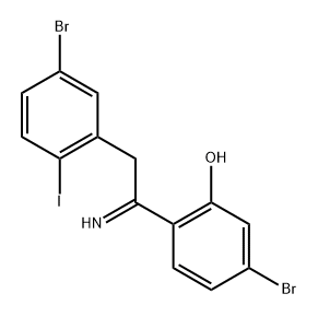 Phenol, 5-bromo-2-[2-(5-bromo-2-iodophenyl)-1-iminoethyl]- Structural