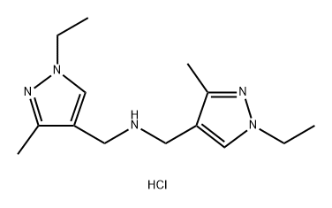 bis[(1-ethyl-3-methyl-1H-pyrazol-4-yl)methyl]amine Structural