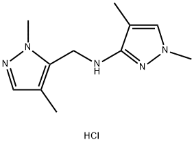 N-[(1,4-dimethyl-1H-pyrazol-5-yl)methyl]-1,4-dimethyl-1H-pyrazol-3-amine Structural