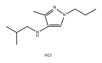 N-isobutyl-3-methyl-1-propyl-1H-pyrazol-4-amine Structural