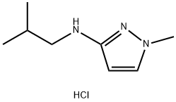 N-isobutyl-1-methyl-1H-pyrazol-3-amine Structural