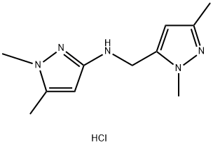 N-[(1,3-dimethyl-1H-pyrazol-5-yl)methyl]-1,5-dimethyl-1H-pyrazol-3-amine Structural
