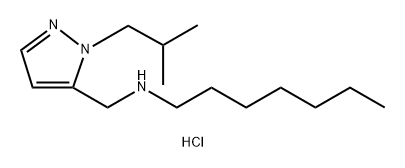 heptyl[(1-isobutyl-1H-pyrazol-5-yl)methyl]amine Structural