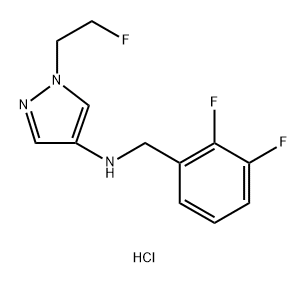 N-(2,3-difluorobenzyl)-1-(2-fluoroethyl)-1H-pyrazol-4-amine Structural