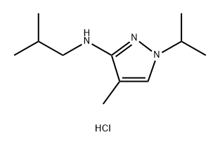 N-isobutyl-1-isopropyl-4-methyl-1H-pyrazol-3-amine Structural