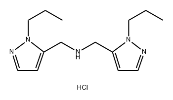 bis[(1-propyl-1H-pyrazol-5-yl)methyl]amine Structural