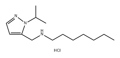 heptyl[(1-isopropyl-1H-pyrazol-5-yl)methyl]amine Structural