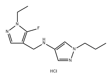 N-[(1-ethyl-5-fluoro-1H-pyrazol-4-yl)methyl]-1-propyl-1H-pyrazol-4-amine Structural