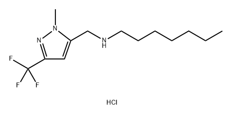 heptyl{[1-methyl-3-(trifluoromethyl)-1H-pyrazol-5-yl]methyl}amine Structural