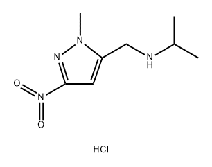 isopropyl[(1-methyl-3-nitro-1H-pyrazol-5-yl)methyl]amine Structural