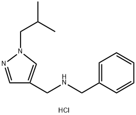benzyl[(1-isobutyl-1H-pyrazol-4-yl)methyl]amine Structural