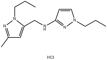 N-[(3-methyl-1-propyl-1H-pyrazol-5-yl)methyl]-1-propyl-1H-pyrazol-3-amine Structural