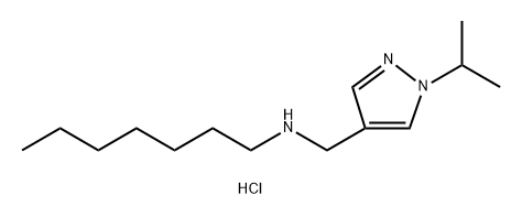 heptyl[(1-isopropyl-1H-pyrazol-4-yl)methyl]amine Structural