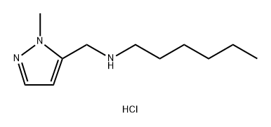 hexyl[(1-methyl-1H-pyrazol-5-yl)methyl]amine Structural