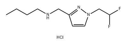 butyl{[1-(2,2-difluoroethyl)-1H-pyrazol-3-yl]methyl}amine Structural