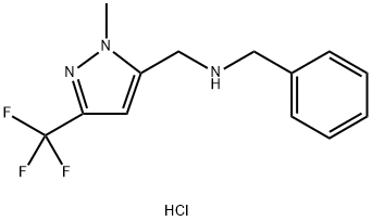 benzyl{[1-methyl-3-(trifluoromethyl)-1H-pyrazol-5-yl]methyl}amine Structural