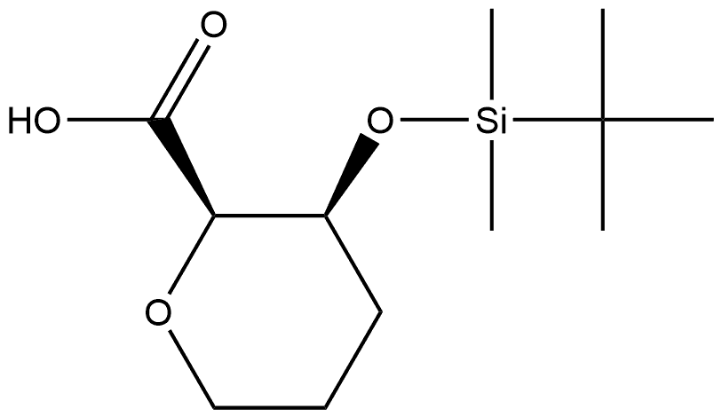 L-threo-Hexonic acid, 2,6-anhydro-4,5-dideoxy-3-O-[(1,1-dimethylethyl)dimethylsilyl]- (9CI) Structural