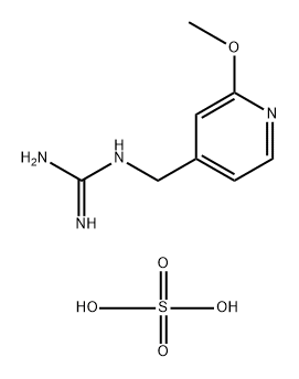 bis(N-[(2-methoxypyridin-4-yl)methyl]guanidine) Structural