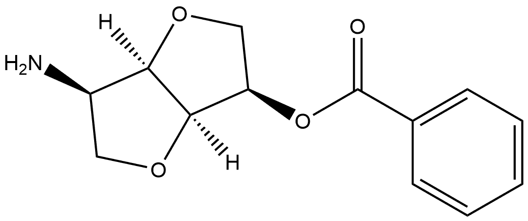 D-Mannitol, 2-amino-1,4:3,6-dianhydro-2-deoxy-, 5-benzoate Structural