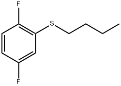butyl(2,5-difluorophenyl)sulfane Structural