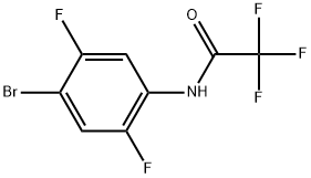 N-(4-bromo-2,5-difluorophenyl)-2,2,2-trifluoroacetamide Structural