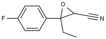 3-Ethyl-3-(4-fluorophenyl)oxirane-2-carbonitrile Structural