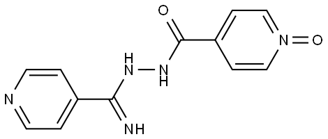 4-Pyridinecarboxylic acid, 2-(imino-4-pyridinylmethyl)hydrazide, 1-oxide Structural