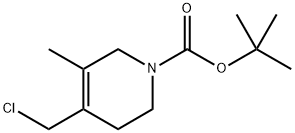 tert-Butyl 4-(chloromethyl)-5-methyl-3,6-dihydropyridine-1(2H)-carboxylate Structural