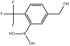 B-[5-(Hydroxymethyl)-2-(trifluoromethyl)phenyl]boronic acid Structural