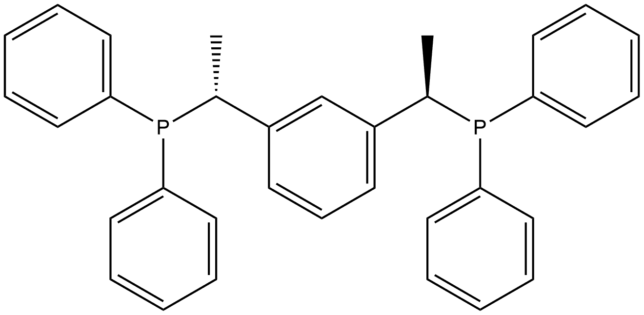 Phosphine, (1,3-phenylenedi-(1R)-ethylidene)bis[diphenyl- (9CI) Structural