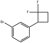 l-bromo-3-(2,2-difluorocyclobutyl)benzene Structural