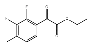 ethyl 2-(2,3-difluoro-4-methylphenyl)-2-oxoacetate Structural