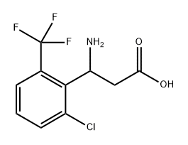 Benzenepropanoic acid, β-amino-2-chloro-6-(trifluoromethyl) Structural