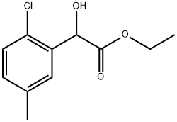 Ethyl 2-chloro-α-hydroxy-5-methylbenzeneacetate Structural