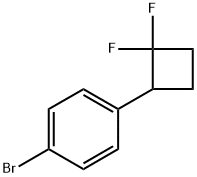 l-bromo-4-(2, 2-difluorocyclobutyl)benzene Structural