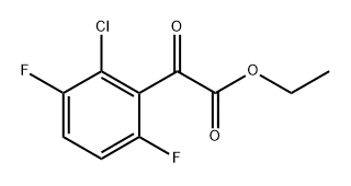 ethyl 2-(2-chloro-3,6-difluorophenyl)-2-oxoacetate Structural