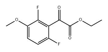 ethyl 2-(2,6-difluoro-3-methoxyphenyl)-2-oxoacetate Structural