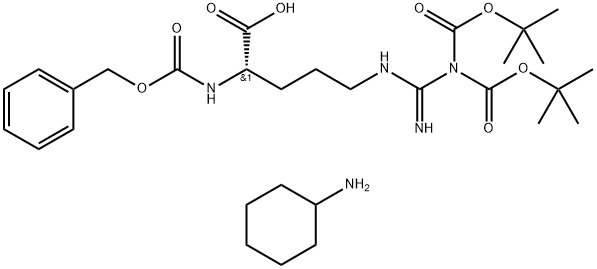 Z-Arg(Boc)2-OH·CHA Structural