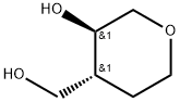 rel-(3R,4R)-4-(hydroxymethyl)tetrahydro-2H-pyran-3-ol Structural